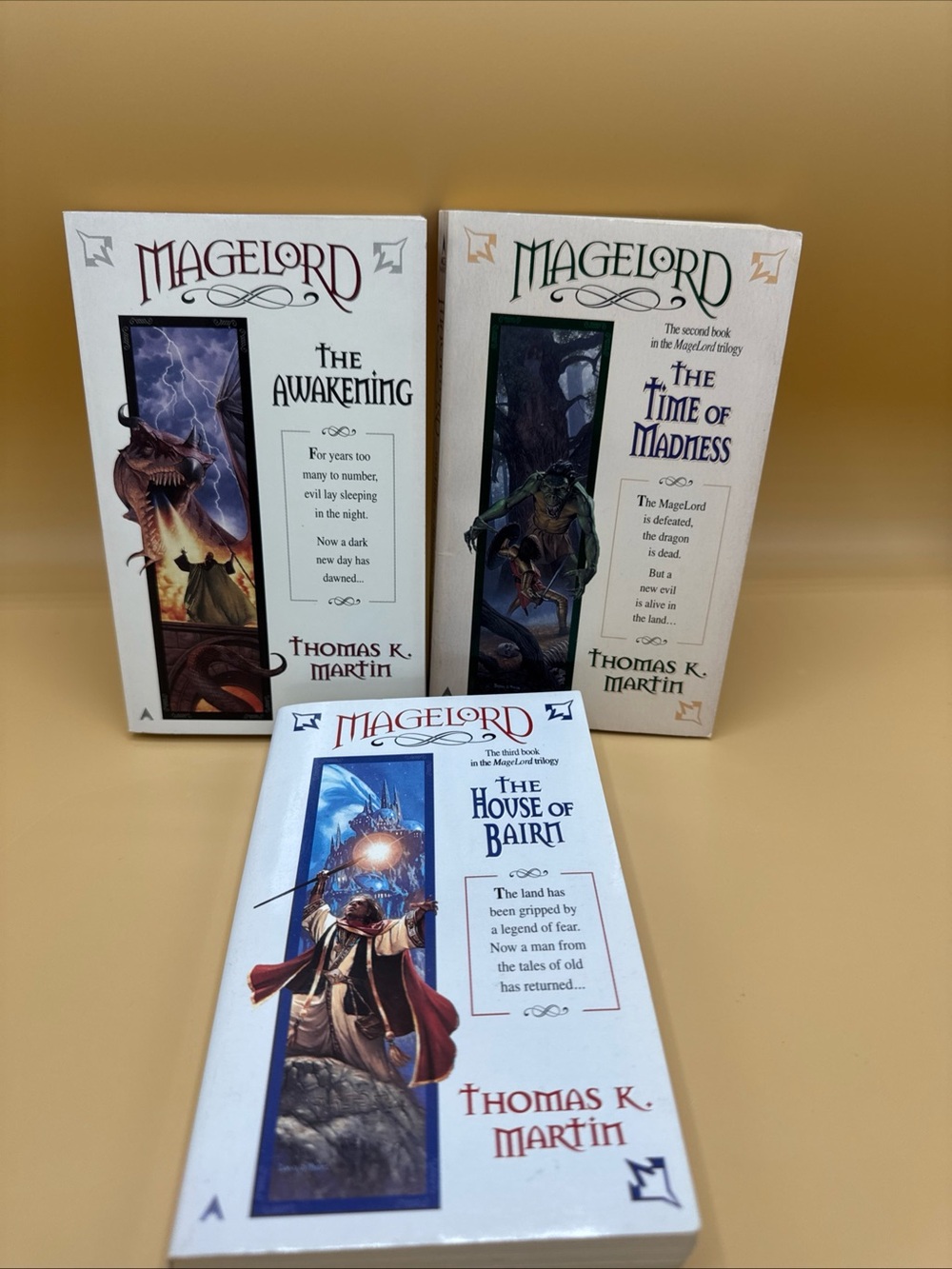 MageLord Trilogy Thomas K Martin Set 1-3 All 1st Print ACE PBO 1997-1999